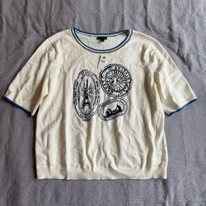 NWT short sleeve sweater top